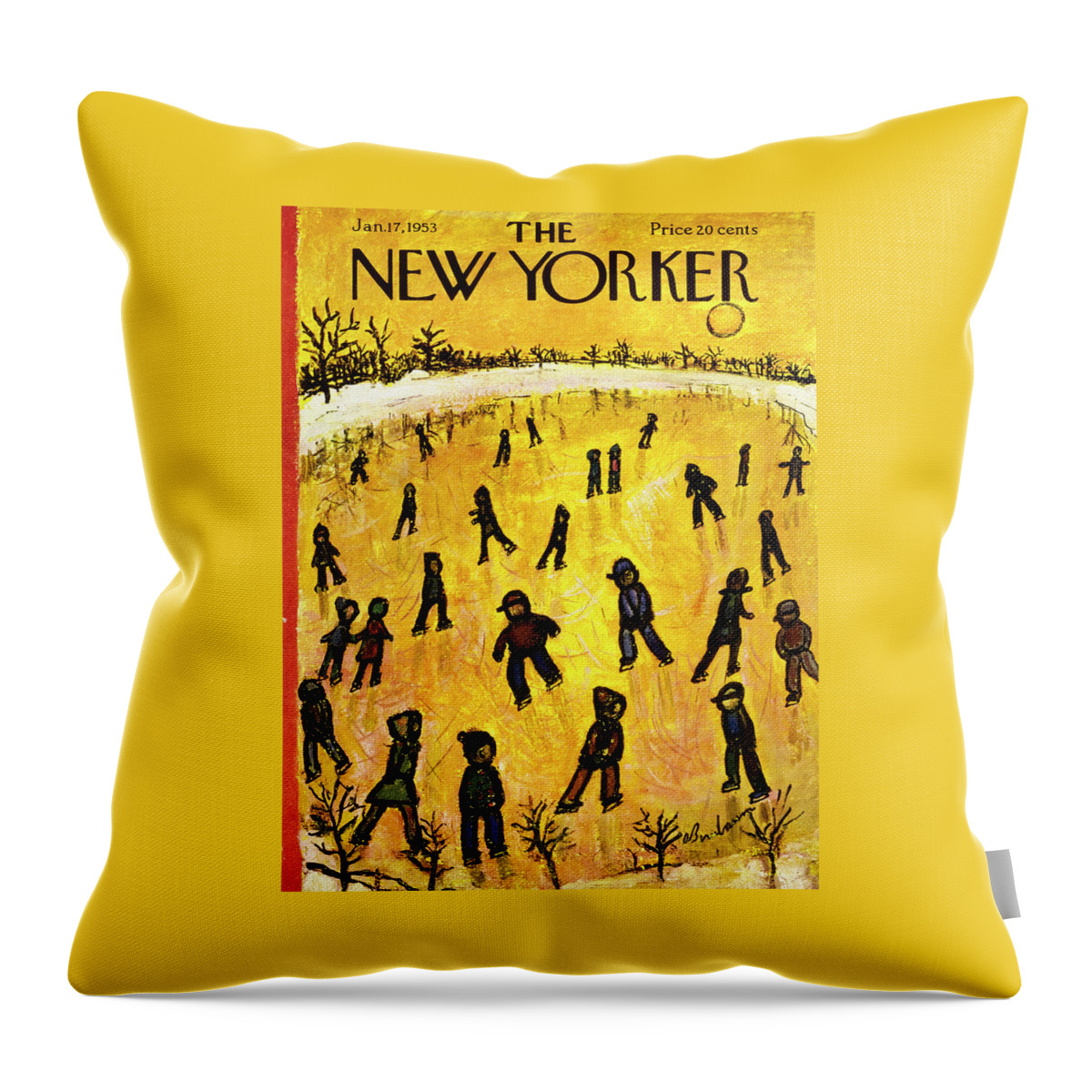 New Yorker January 17 1953 Throw Pillow