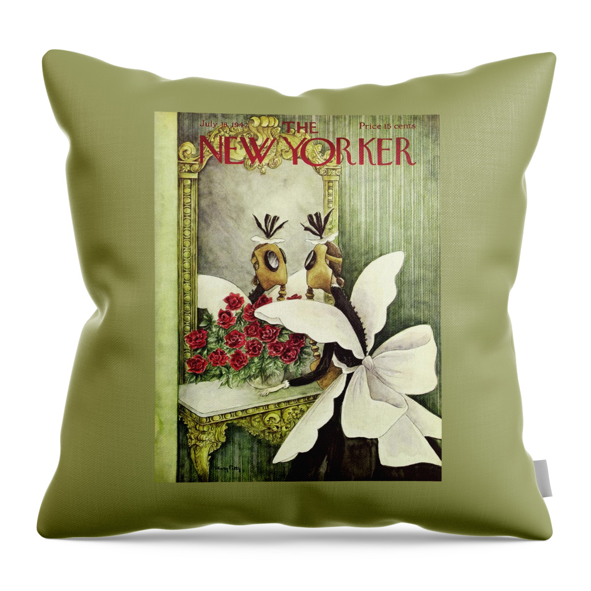 New Yorker July 18 1942 Throw Pillow