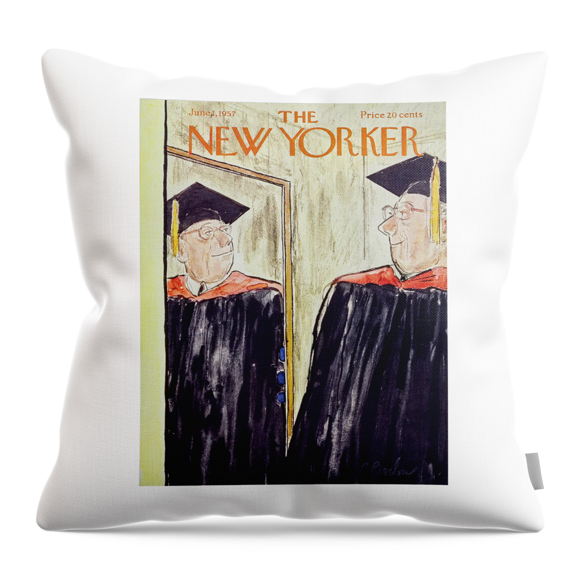 New Yorker June 1 1957 Throw Pillow