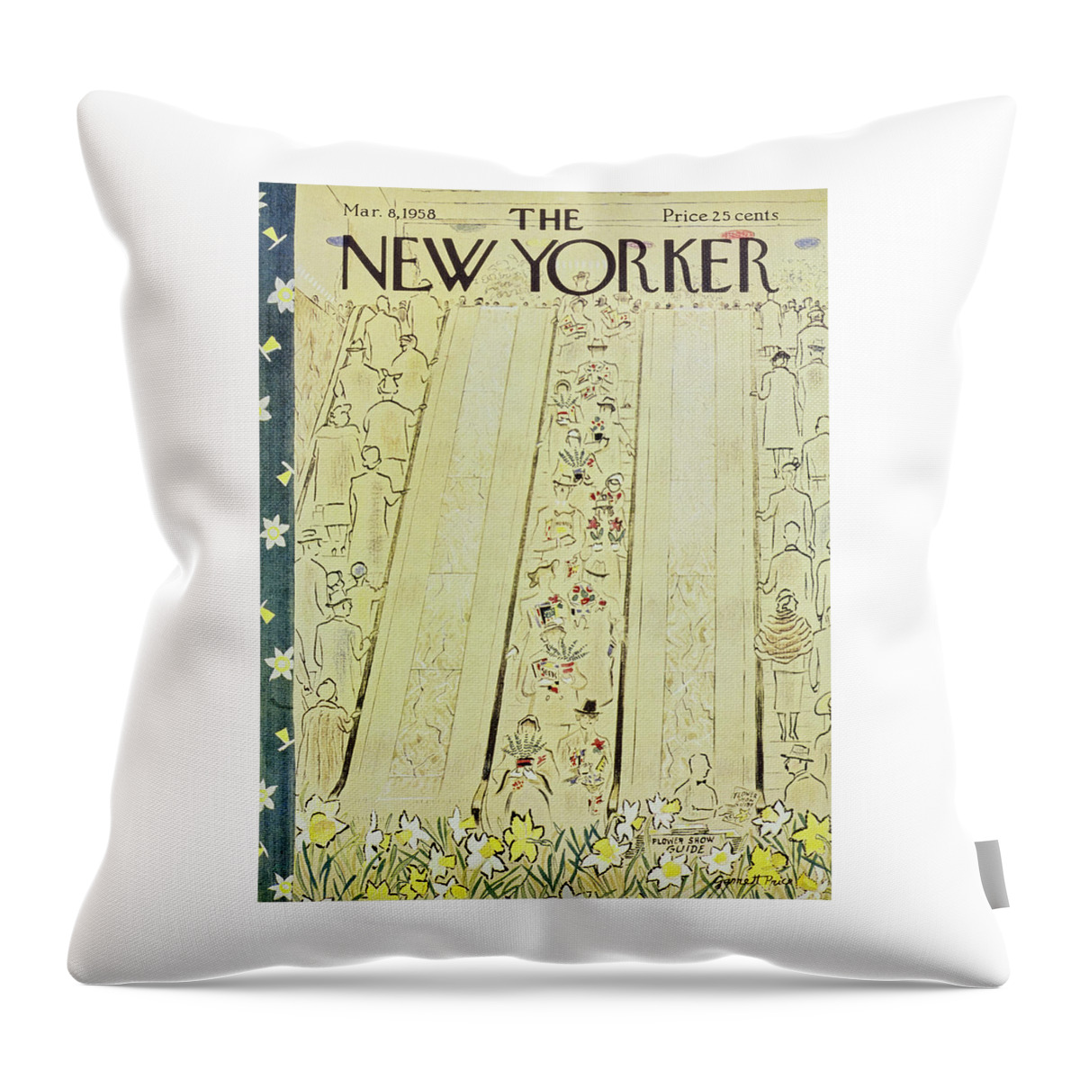 New Yorker March 8 1958 Throw Pillow