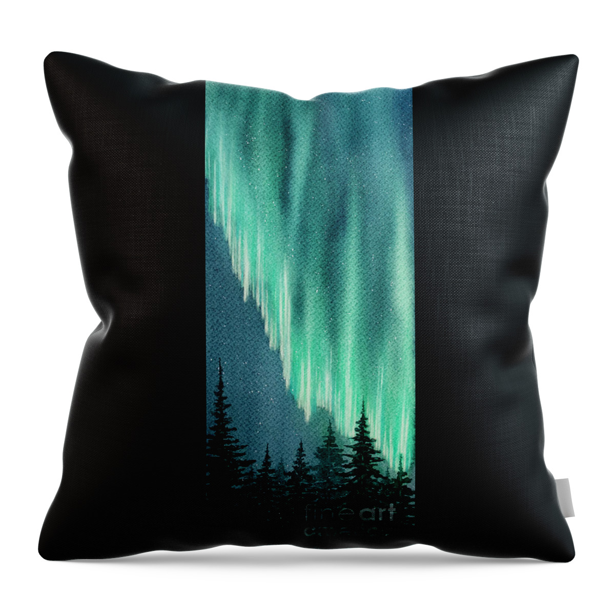 Night Throw Pillow featuring the painting Night Sky No.2 by Rebecca Davis