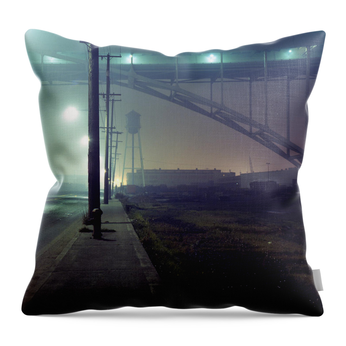 Night Photo Throw Pillow featuring the photograph Nightscape 2 by Lee Santa