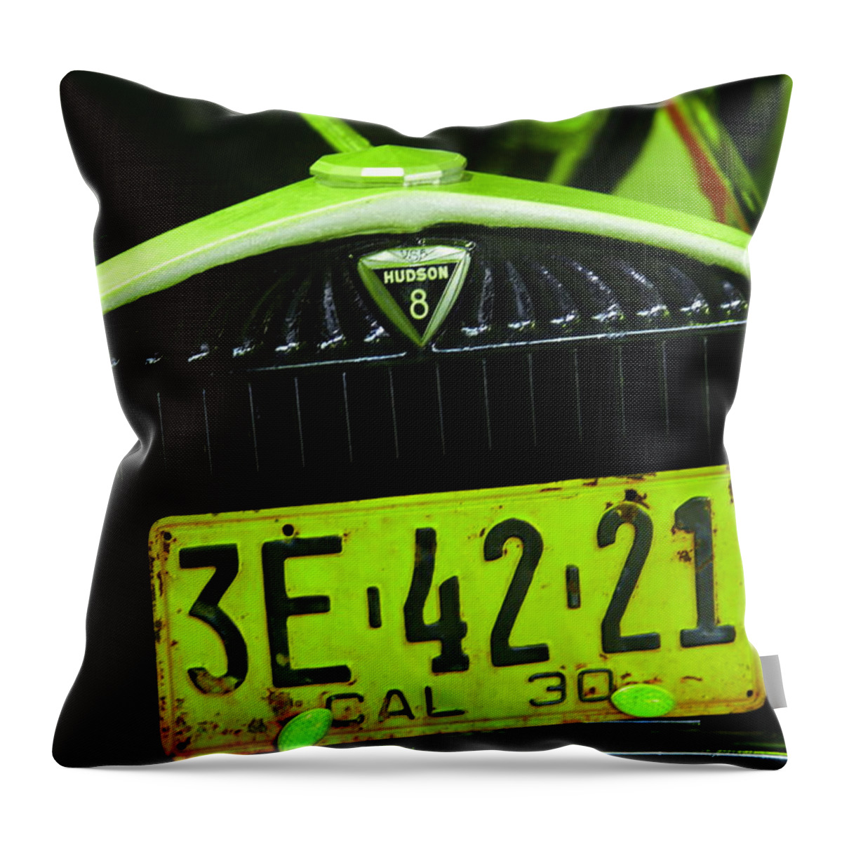 Car Throw Pillow featuring the photograph Nineteen thirty Hudson Super eight by Jeff Swan