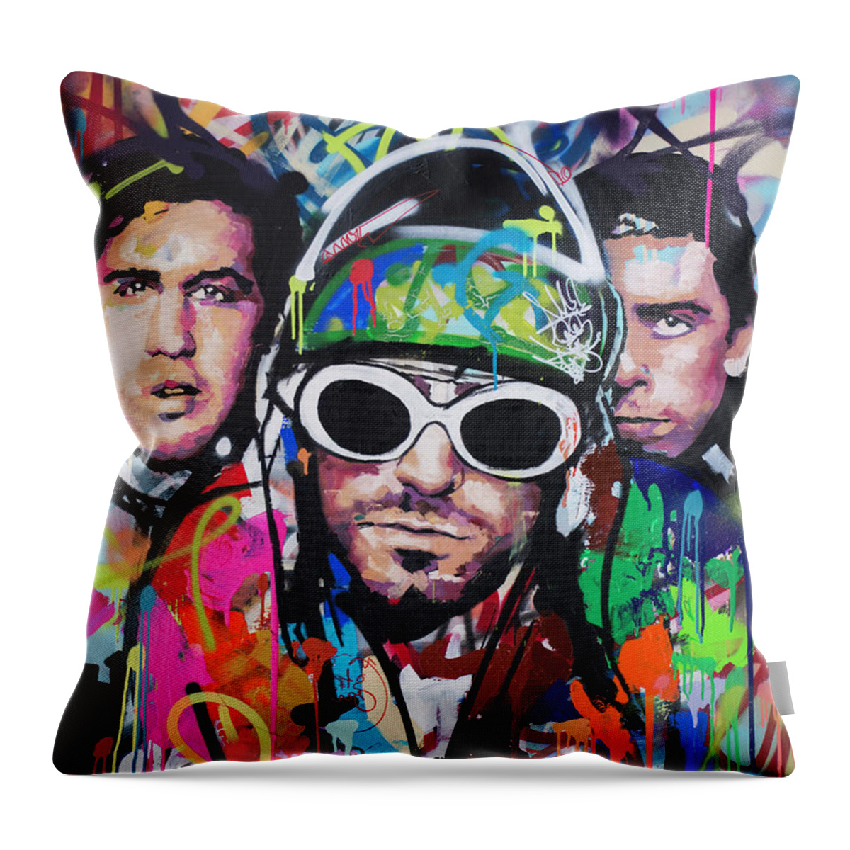 Nirvana Throw Pillow featuring the painting Nirvana by Richard Day