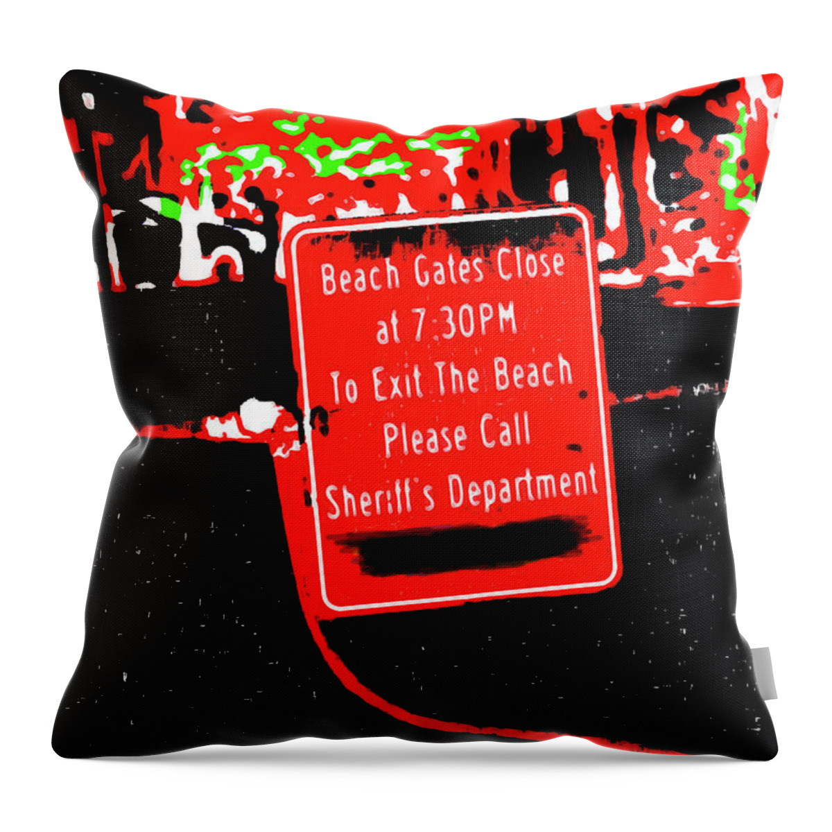 Surreal Throw Pillow featuring the photograph No Exit by Gina O'Brien