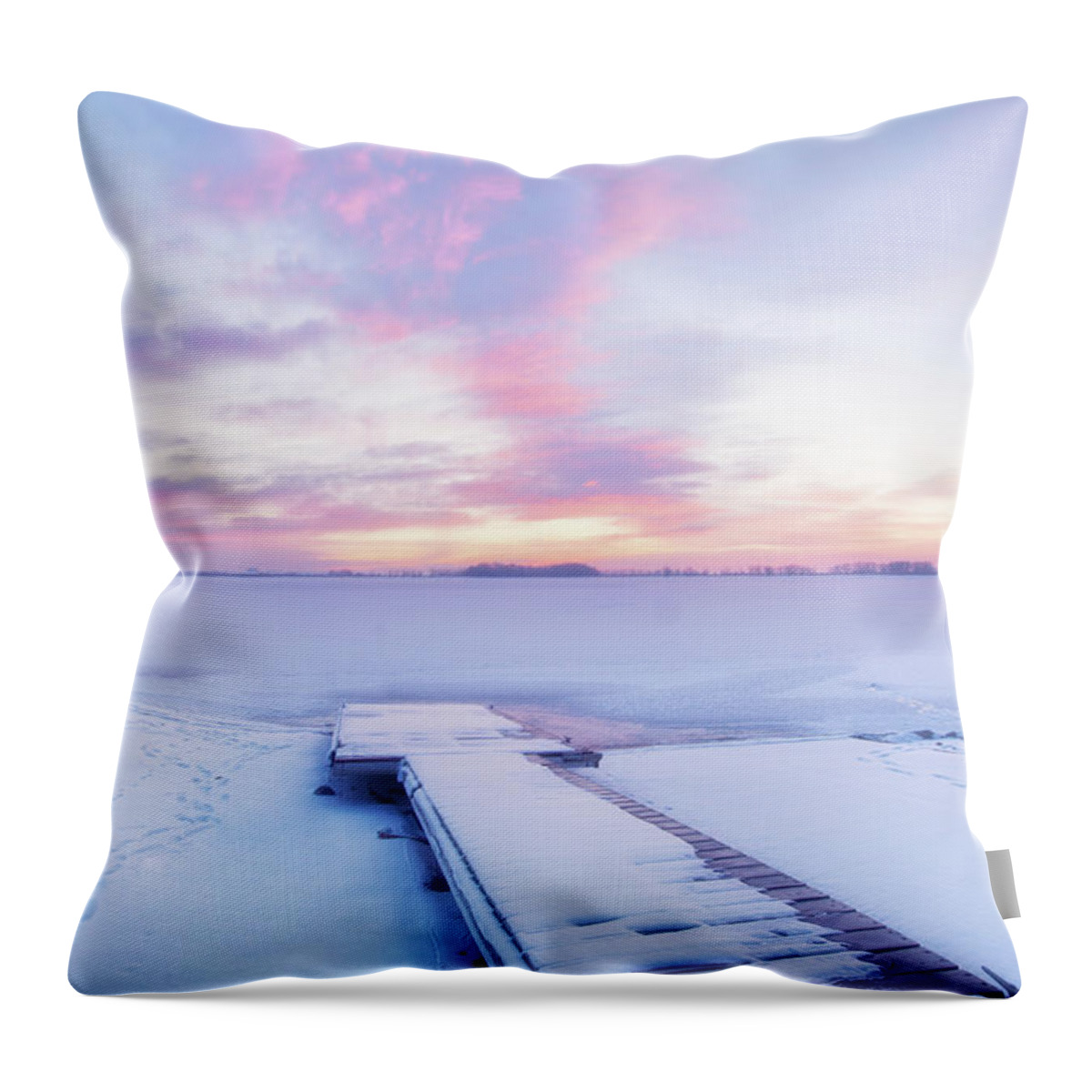 Lake Throw Pillow featuring the photograph No Fishing Today by Ronda Kimbrow