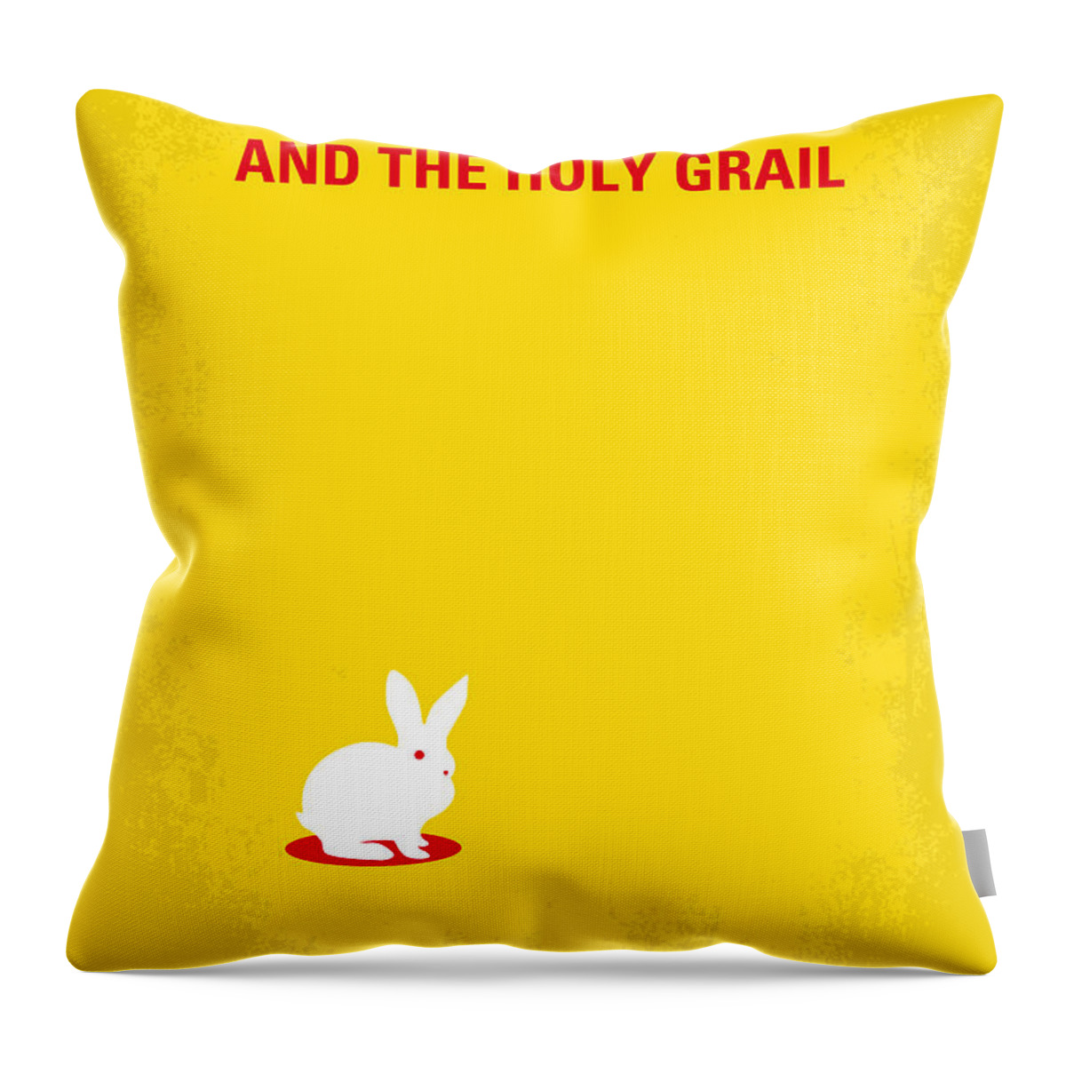 Monty Python And The Holy Grail Throw Pillow featuring the digital art No036 My Monty Python And The Holy Grail minimal movie poster by Chungkong Art