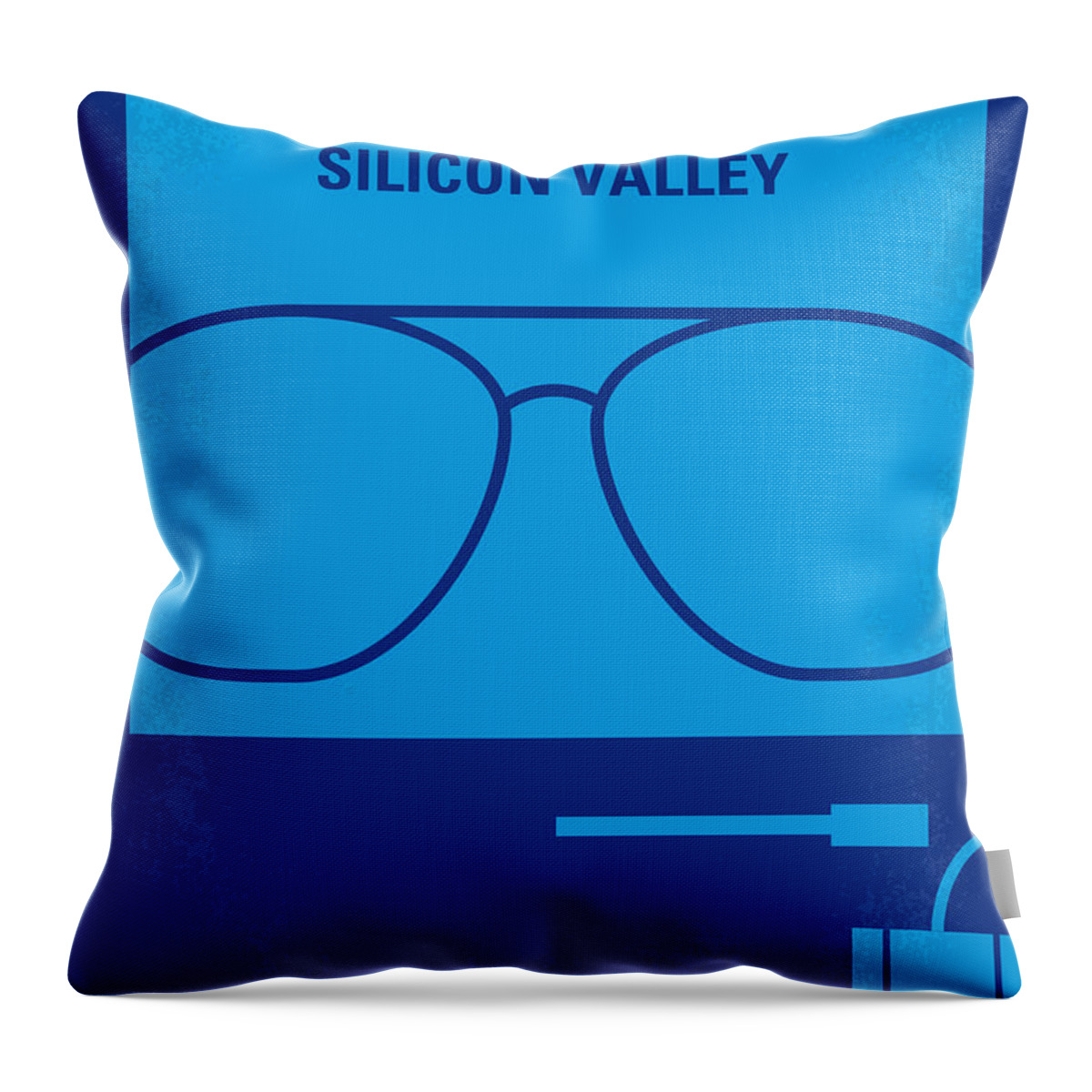 Pirates Of Silicon Valley Throw Pillow featuring the digital art No064 My Pirates of Silicon Valley minimal movie poster by Chungkong Art