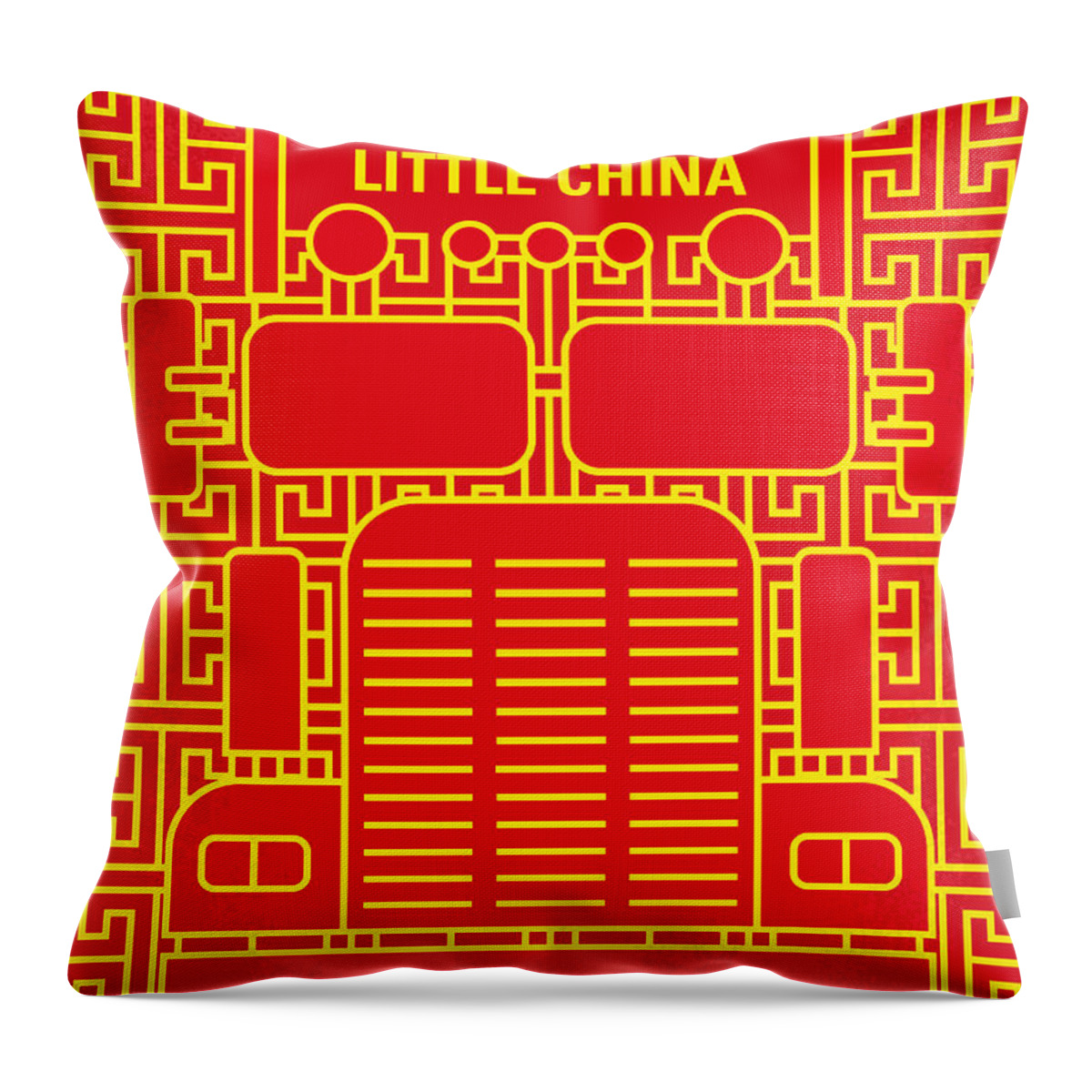 Big Trouble In Little China Throw Pillow featuring the digital art No515 My Big Trouble in Little China minimal movie poster by Chungkong Art