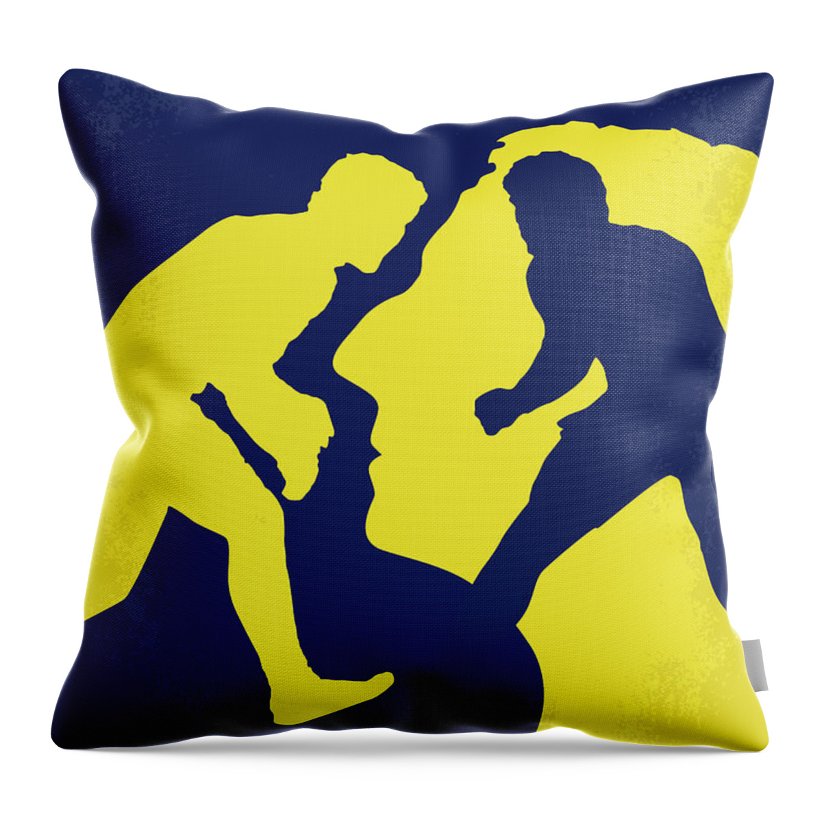 Foxcatcher Throw Pillow featuring the digital art No788 My Foxcatcher minimal movie poster by Chungkong Art