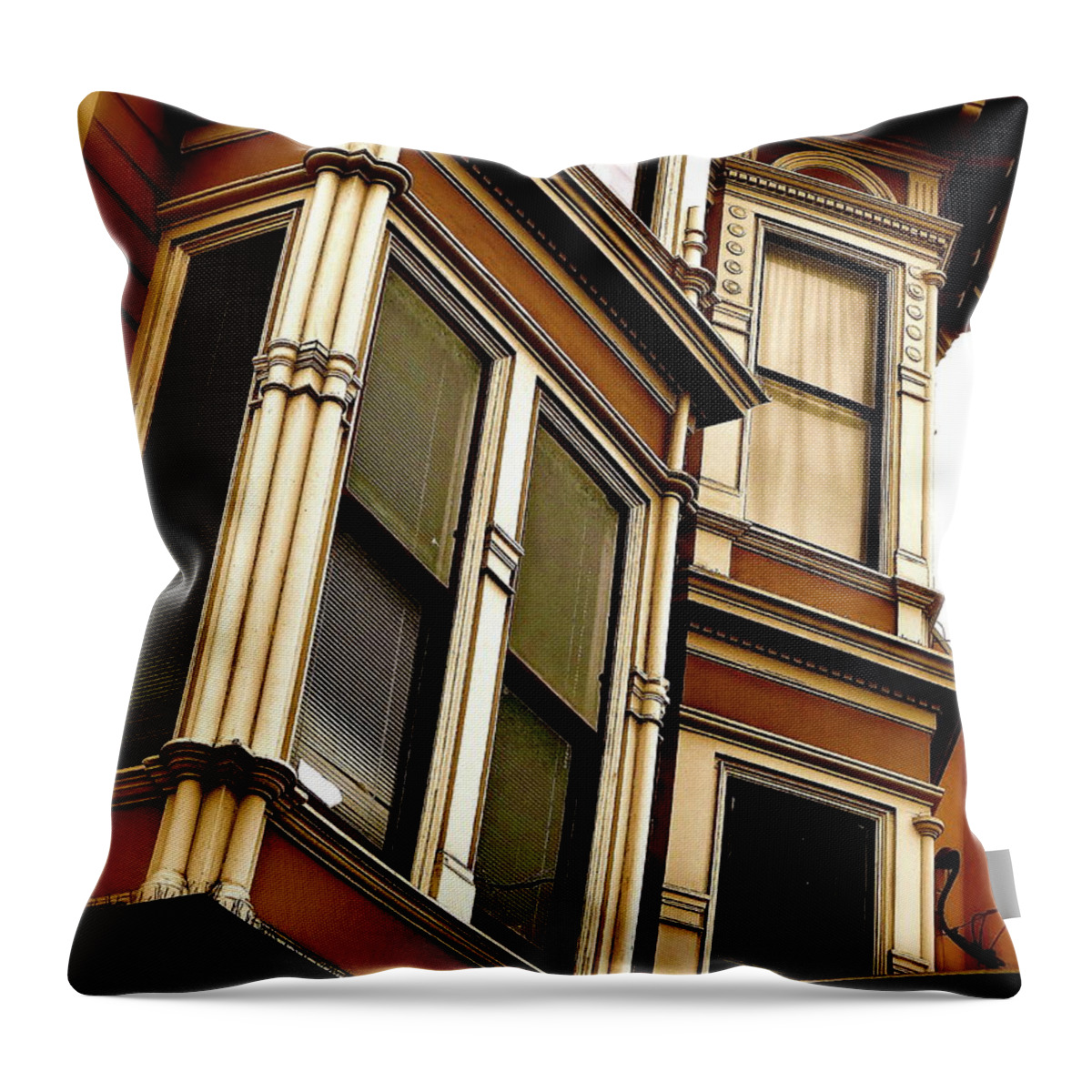 San Francisco Throw Pillow featuring the photograph North On Fillmore by Ira Shander