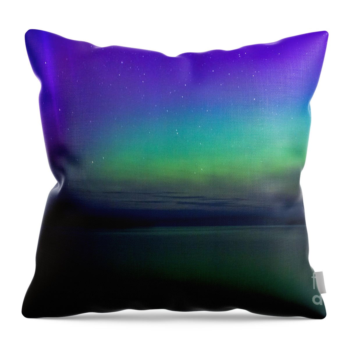 Northern Lights Throw Pillow featuring the photograph Northern Lights by CJ Benson