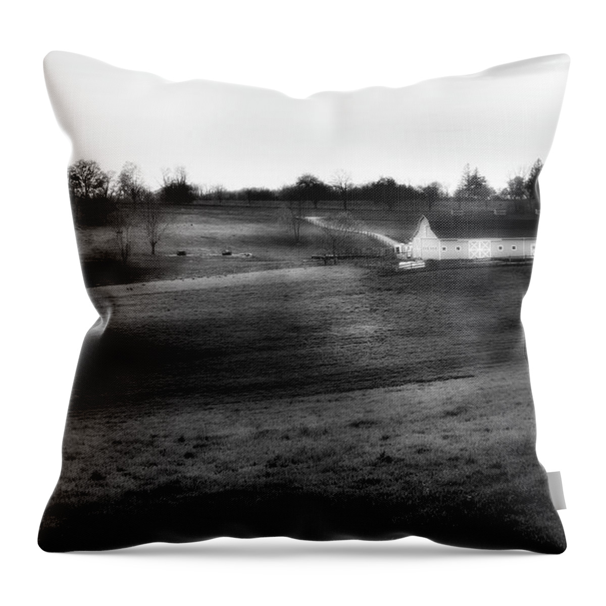 Black And White Farms Throw Pillow featuring the photograph Northfield 2016 by Bill Wakeley