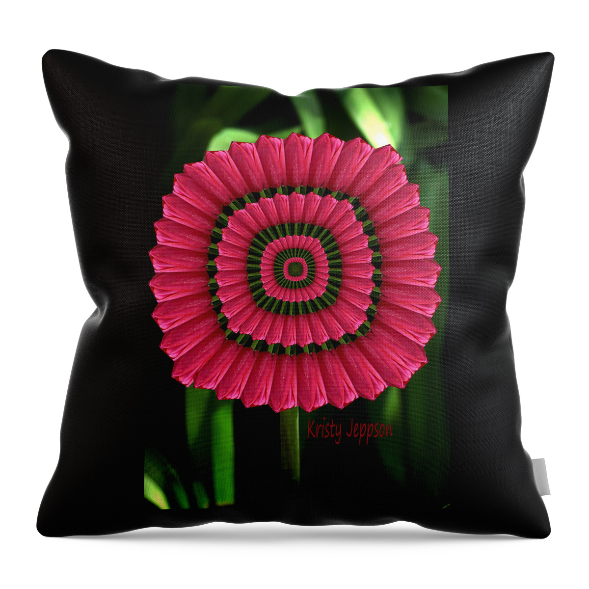 Tulip Throw Pillow featuring the photograph Tulip K1 by Kristy Jeppson