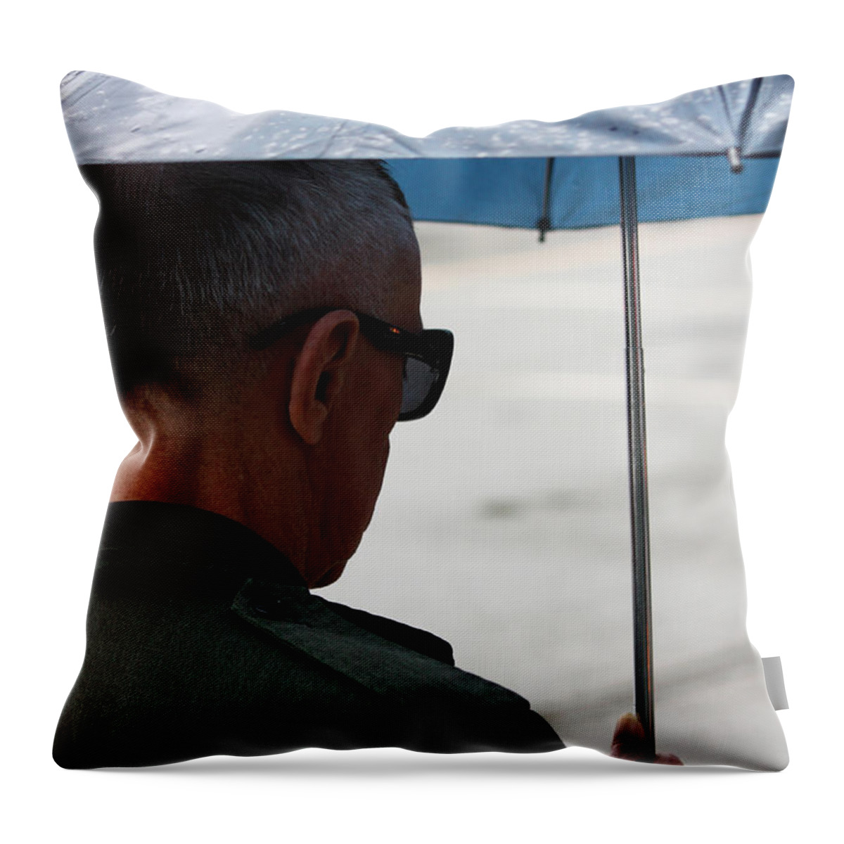 Street Photography Throw Pillow featuring the photograph Not me by J C