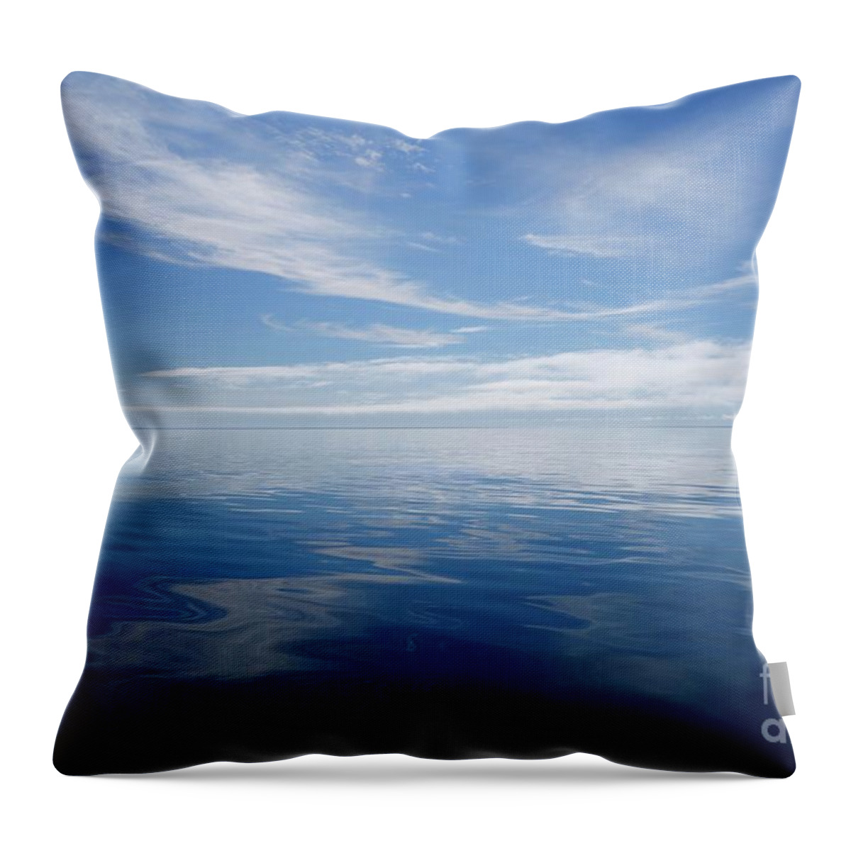 Blue Sky Throw Pillow featuring the photograph Nothing But Blue Sky by Sandra Updyke