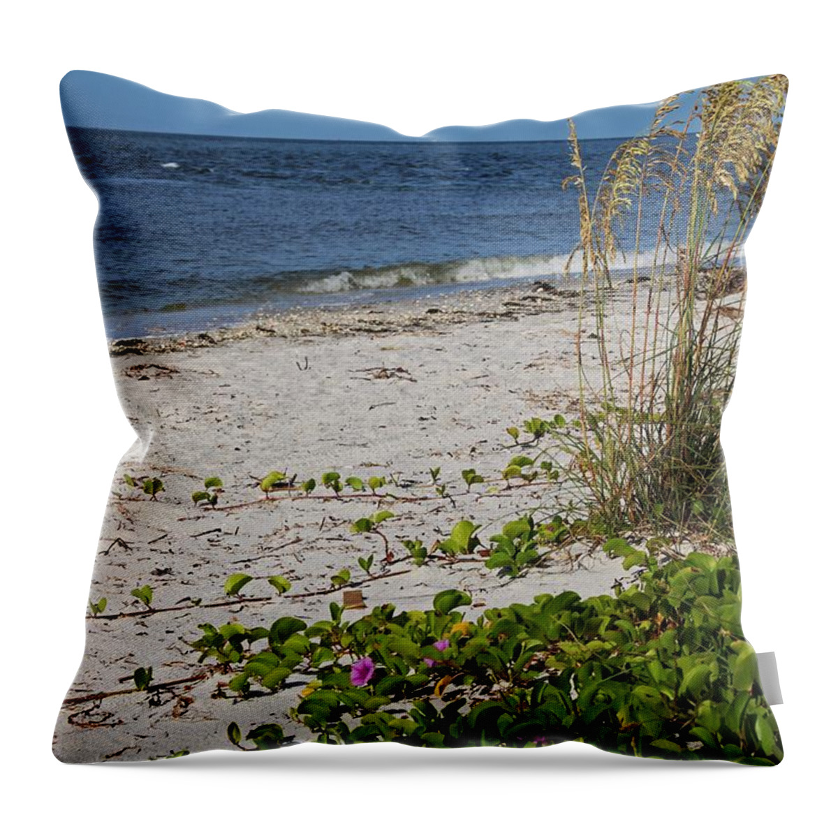 Gulf Of Mexico Throw Pillow featuring the photograph Nothing Incomplete by Michiale Schneider