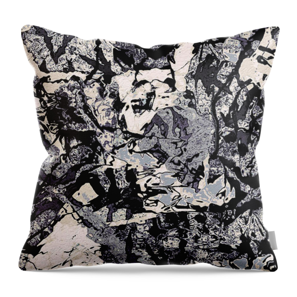 Nude Throw Pillow featuring the drawing Nude Expression by Natalie Holland