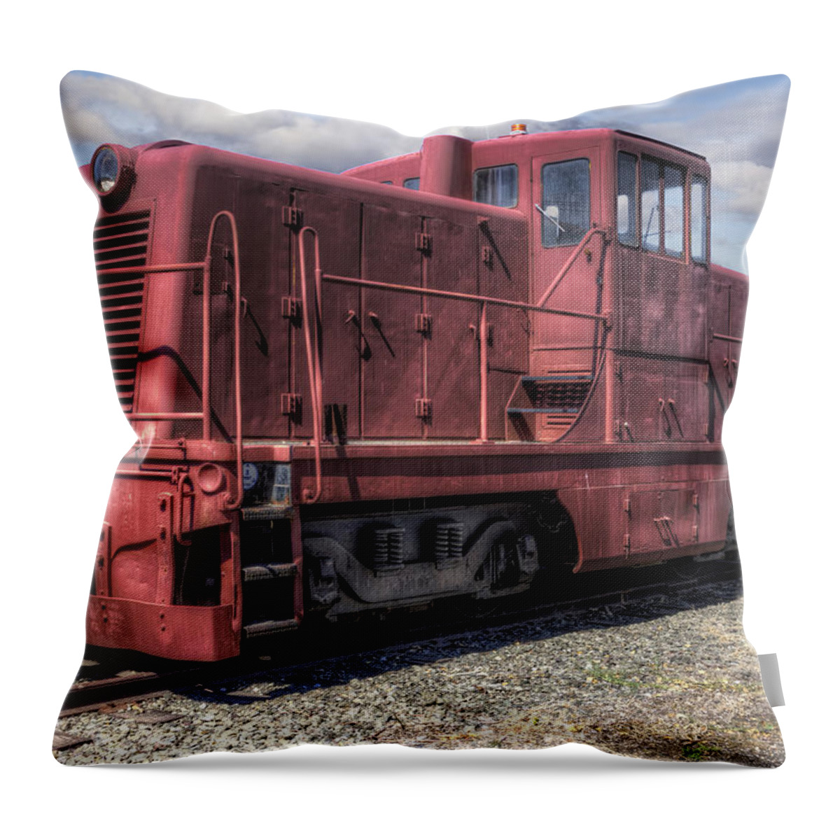Train Throw Pillow featuring the photograph NVR 40 ton by Bruce Bottomley