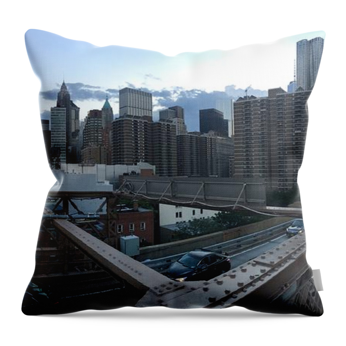  Throw Pillow featuring the photograph NYC by Ashley Torres