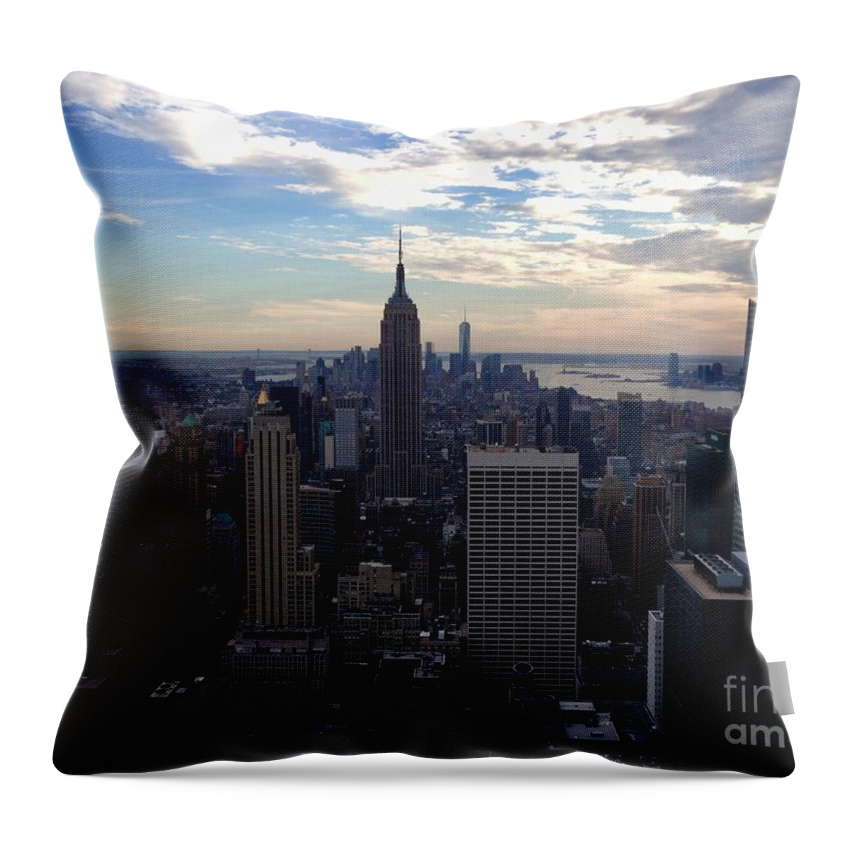 Nyc Throw Pillow featuring the photograph NYC by Dennis Richardson