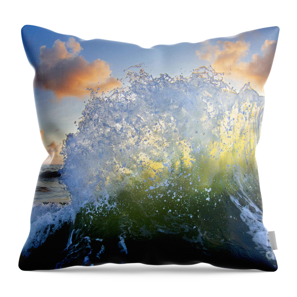  Ocean Bouquet Throw Pillow featuring the photograph Ocean Bouquet - part 3 of 3 by Sean Davey