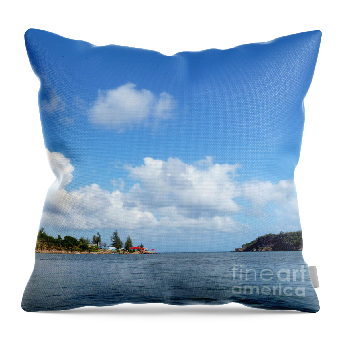 Photography Throw Pillow featuring the photograph Ocean opening by Francesca Mackenney