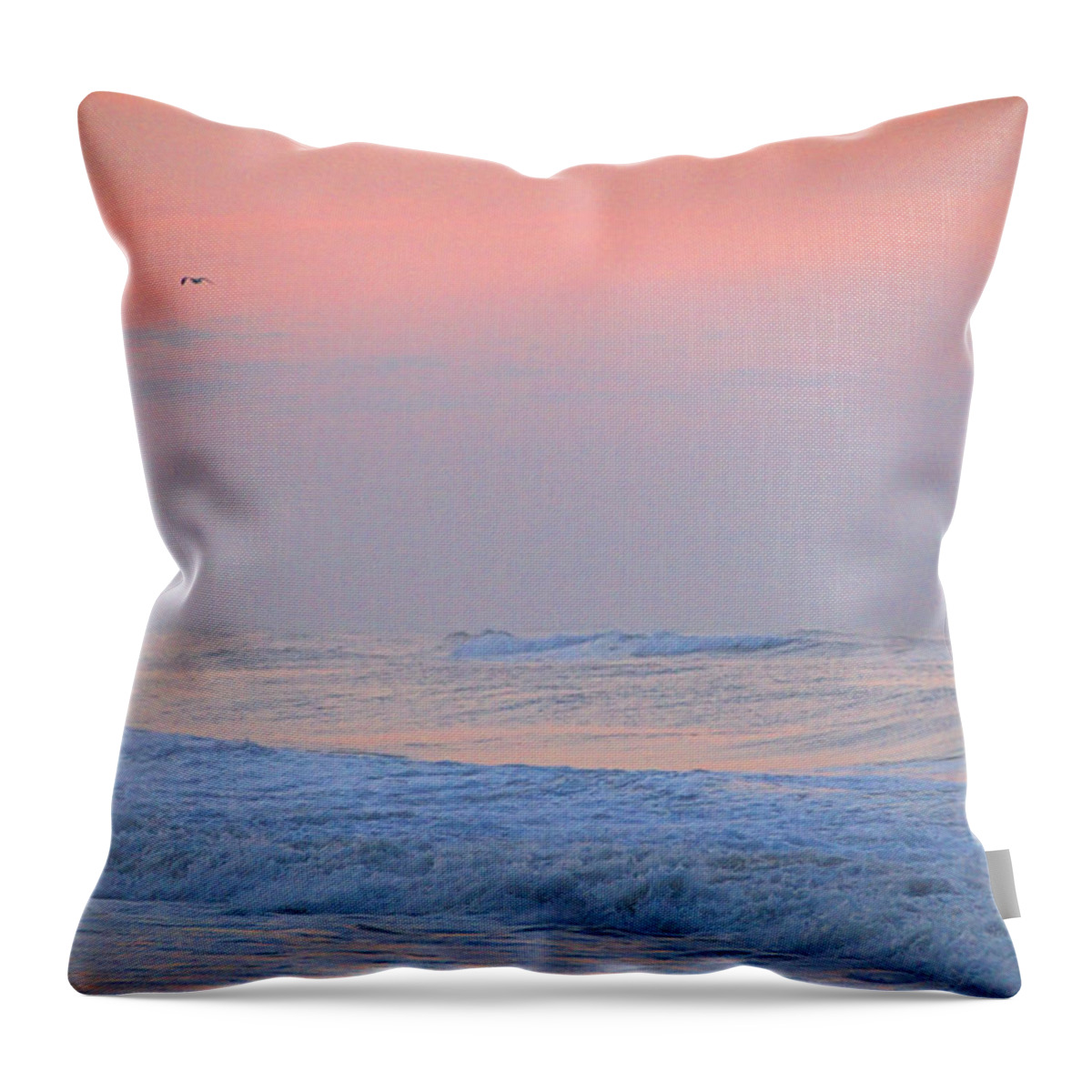 Ocean Throw Pillow featuring the photograph Ocean Peace by Newwwman