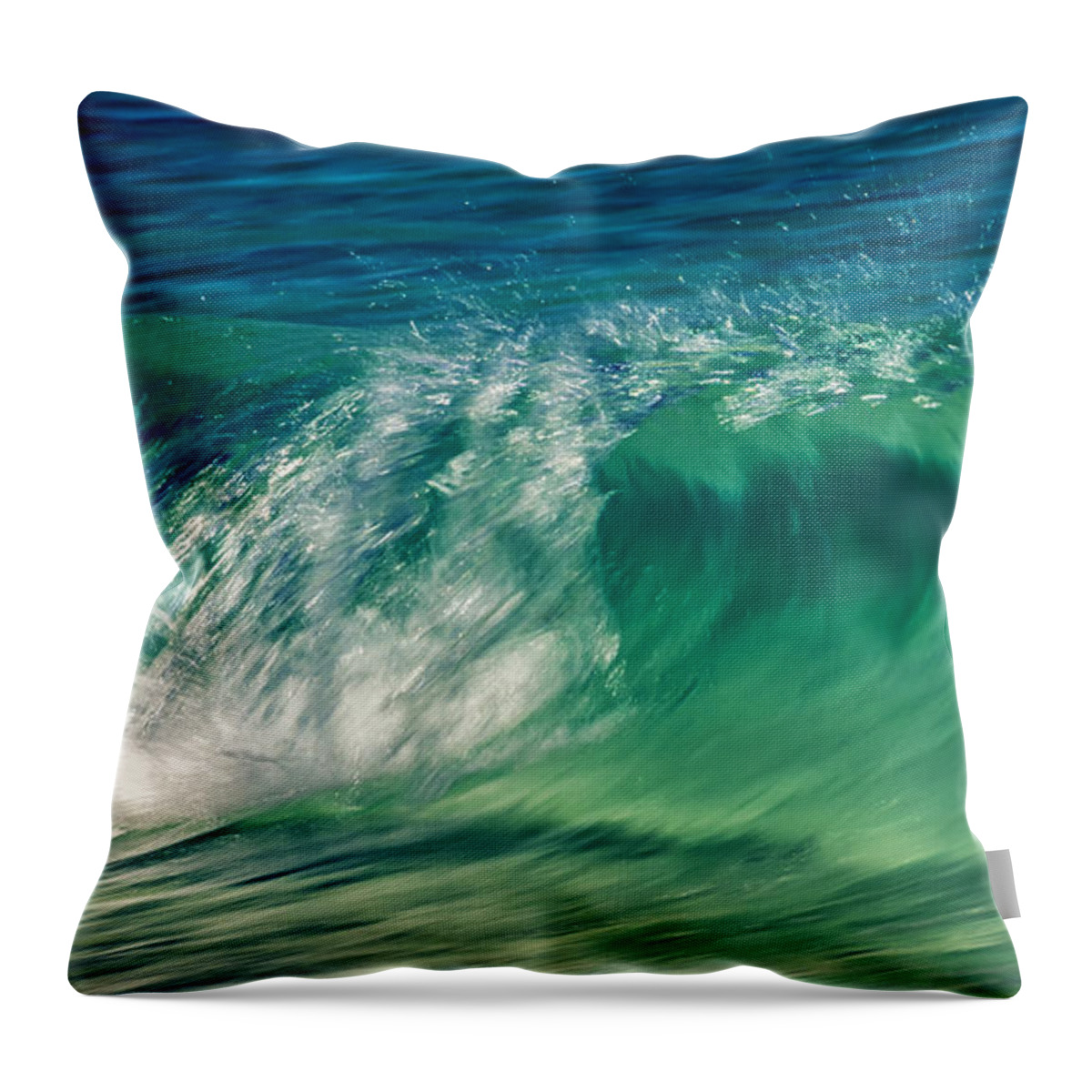 Abstract Throw Pillow featuring the photograph Ocean Ripples by Stelios Kleanthous