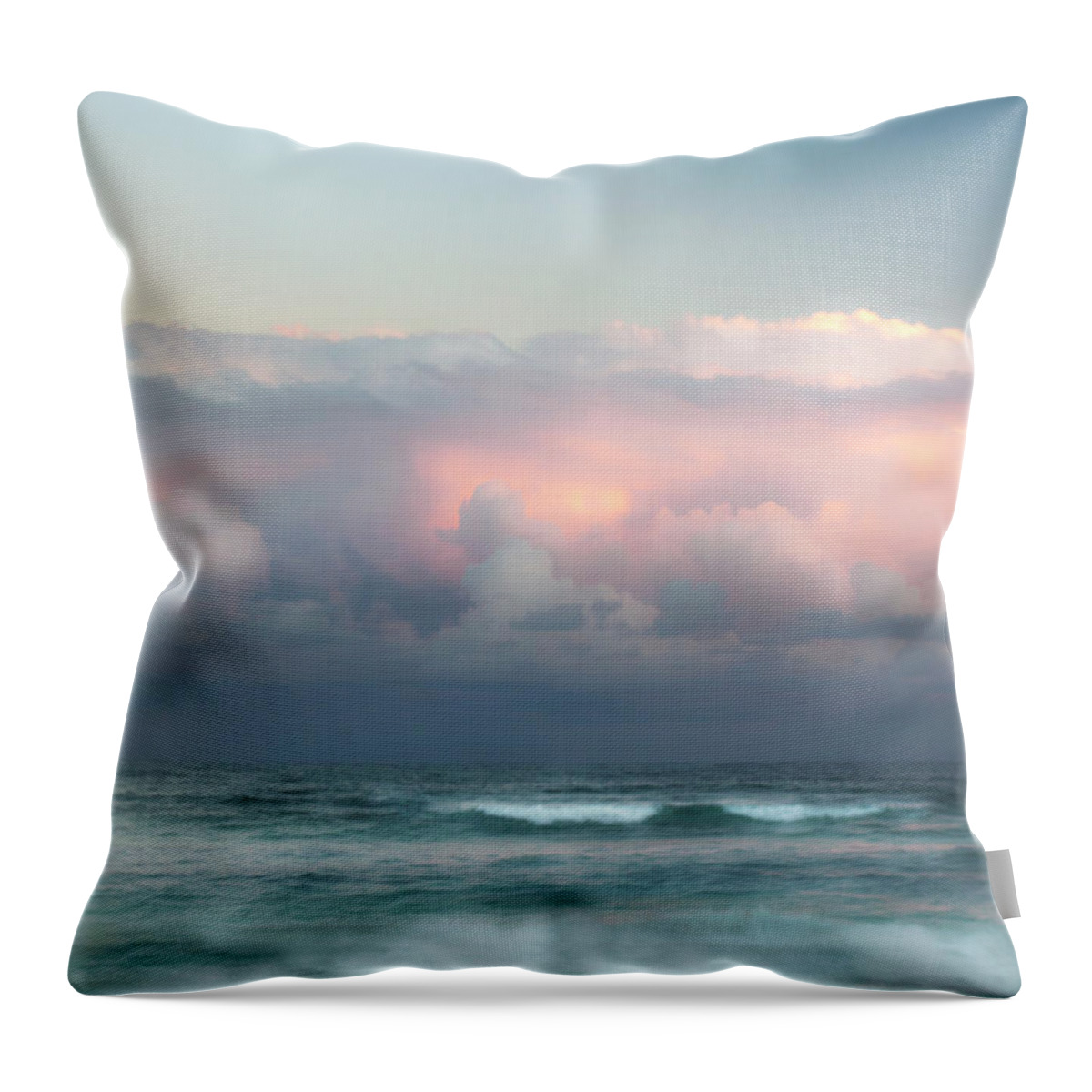Ocean Throw Pillow featuring the photograph Ocean Sunset by David Chasey
