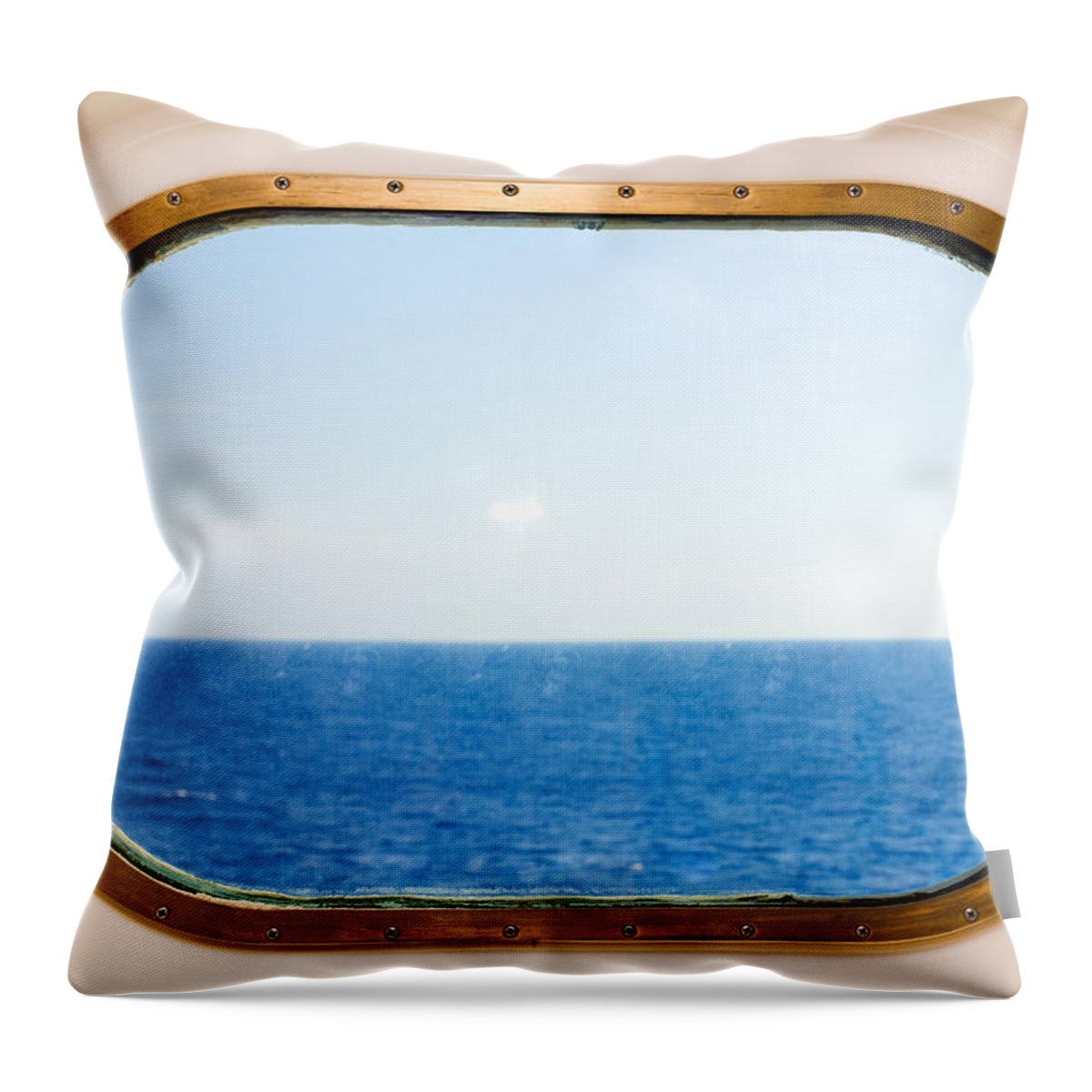 Absence Throw Pillow featuring the photograph Ocean View by Diane Macdonald