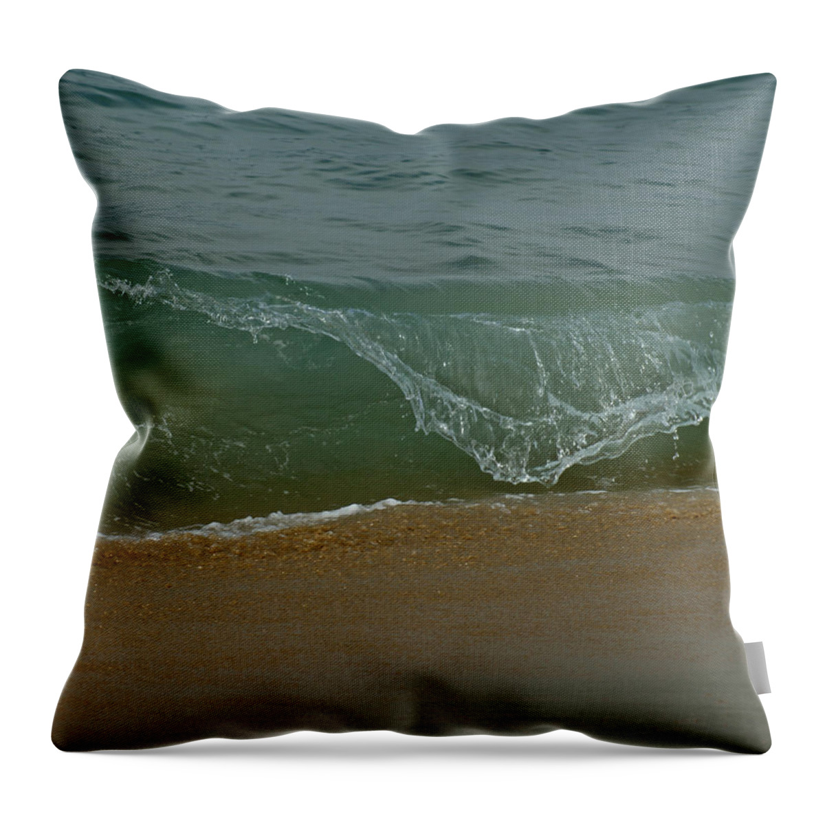 Beaches Throw Pillow featuring the photograph Ocean Wave by Ernest Echols