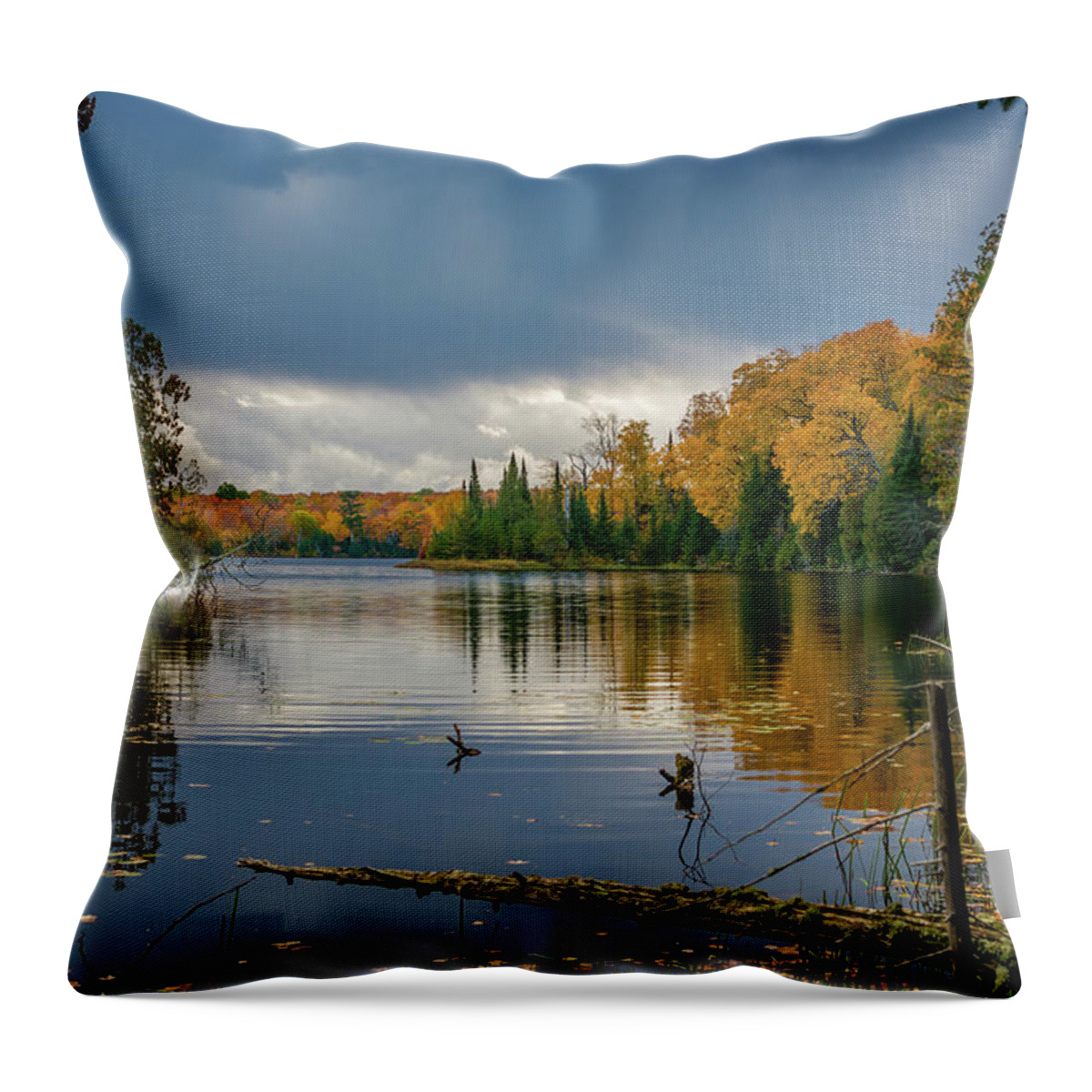 Fall Throw Pillow featuring the photograph October Storm by Gary McCormick