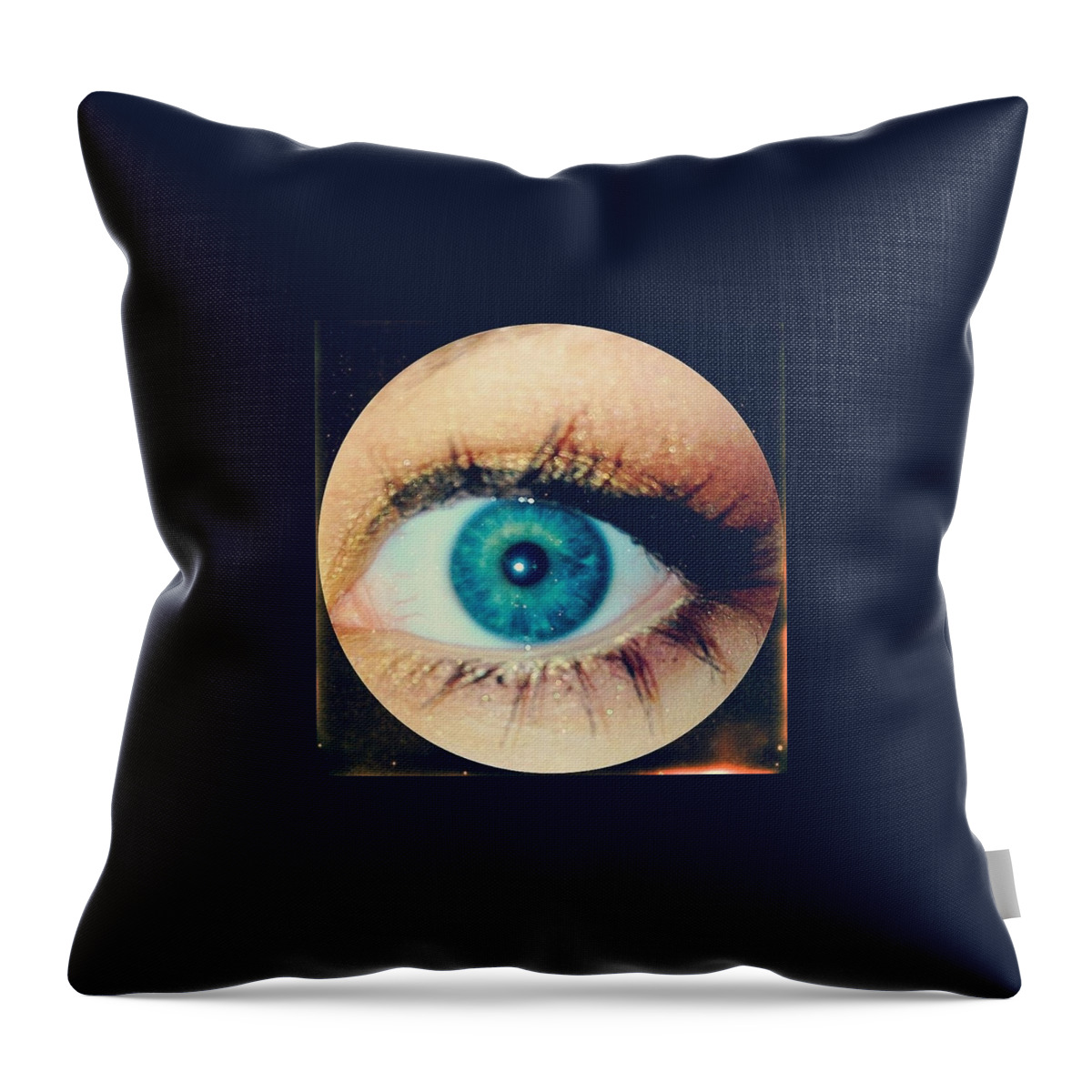 Eye Throw Pillow featuring the photograph Of The Beholder by Alaina Counts