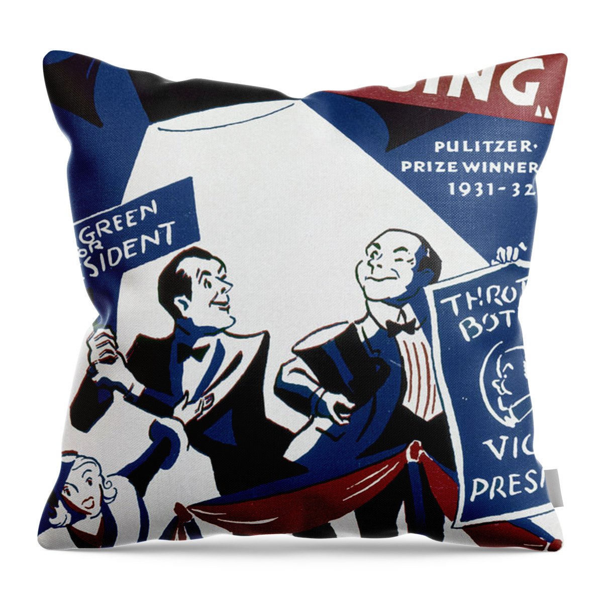 1931 Throw Pillow featuring the photograph Of Thee I Sing, 1932 by Granger
