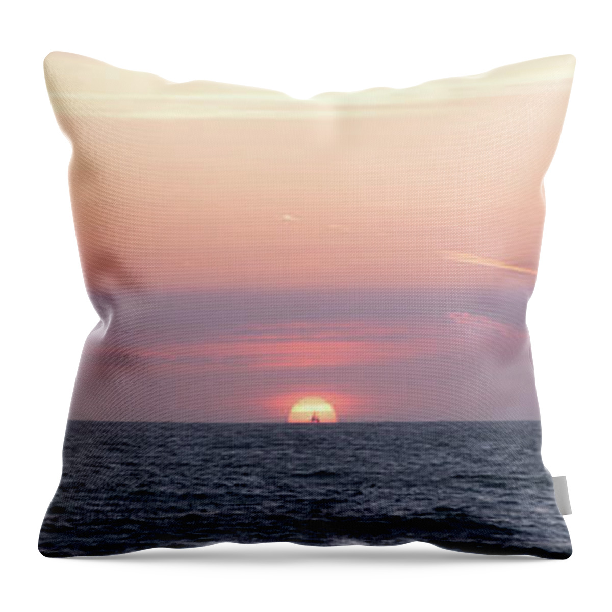 Sea Throw Pillow featuring the photograph Off into the... by Digiblocks Photography