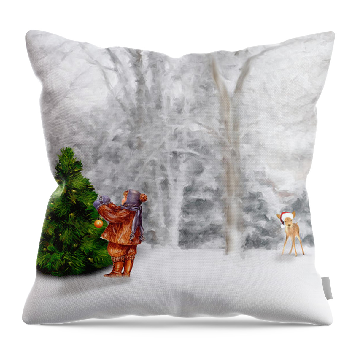 Christmas Tree Throw Pillow featuring the photograph Oh Christmas Tree by Mary Timman