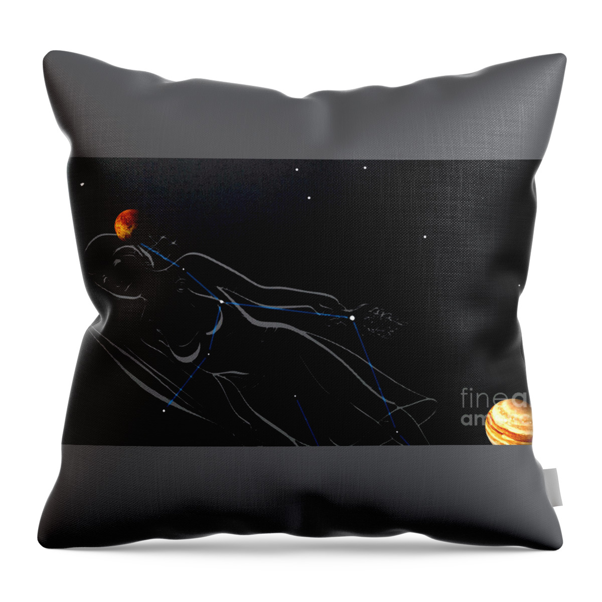 Space Throw Pillow featuring the photograph Oh What a Night by Fred Wilson
