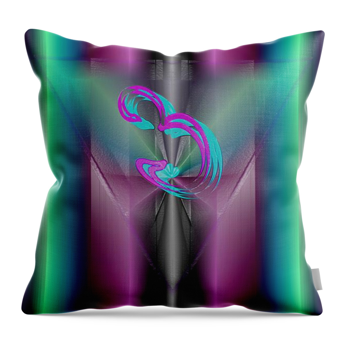 Intentionalism Throw Pillow featuring the digital art Intentionalism by Debra MChelle