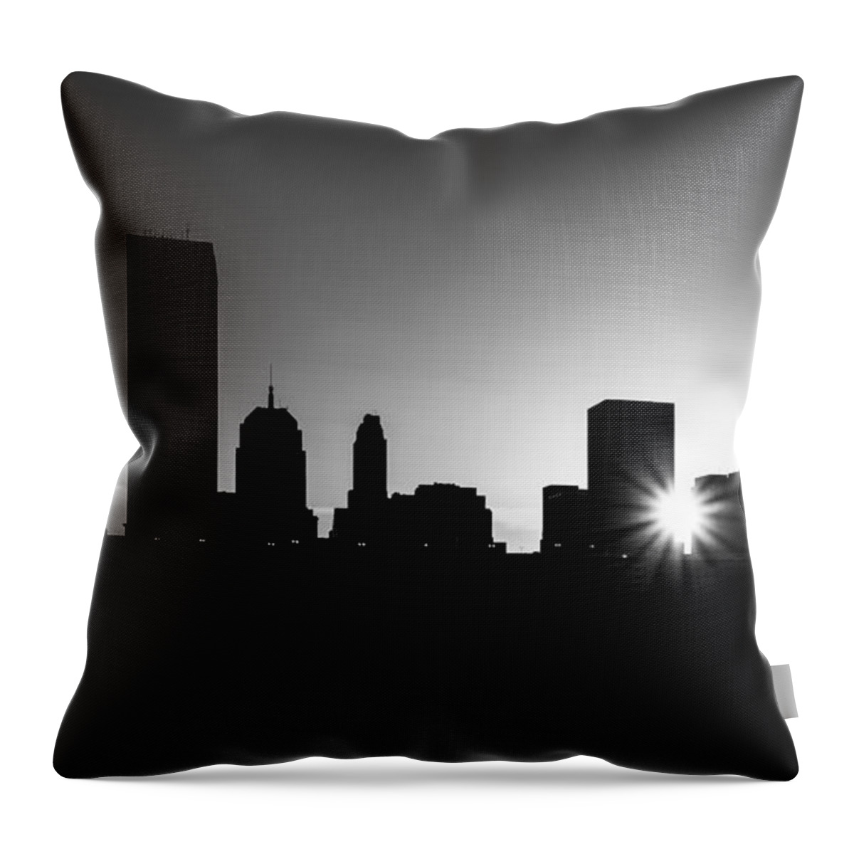 Skyline Throw Pillow featuring the photograph Oklahoma City by Betty LaRue