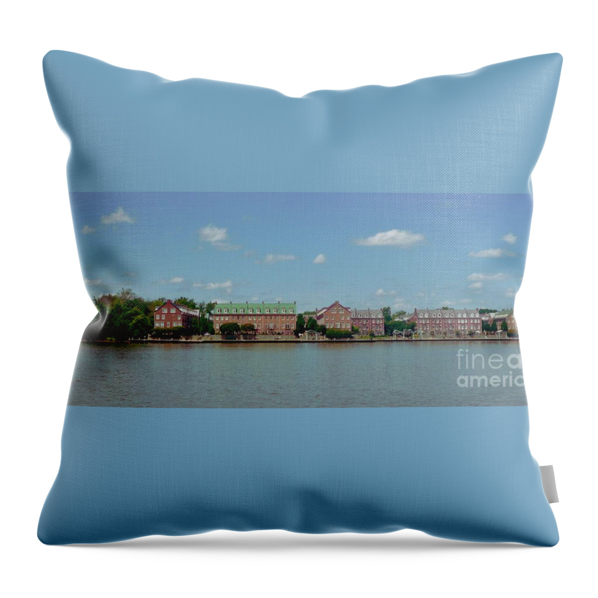  Old Alexandria Throw Pillow featuring the photograph Old Alexandria VA by Margie Avellino