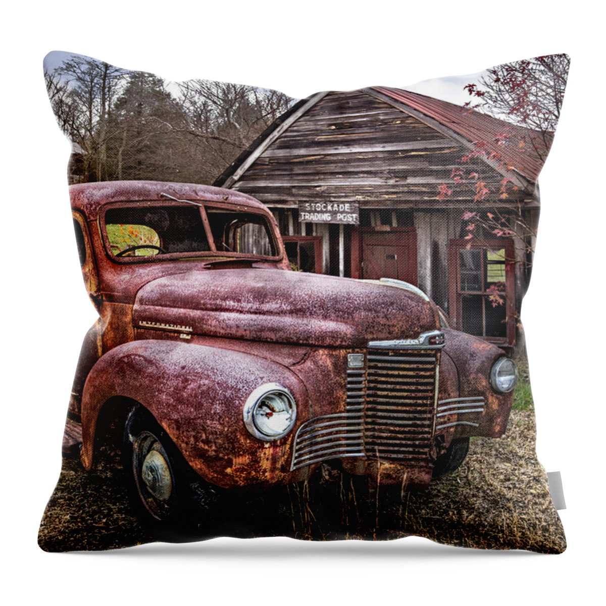 1930s Throw Pillow featuring the photograph Old and Rusty by Debra and Dave Vanderlaan
