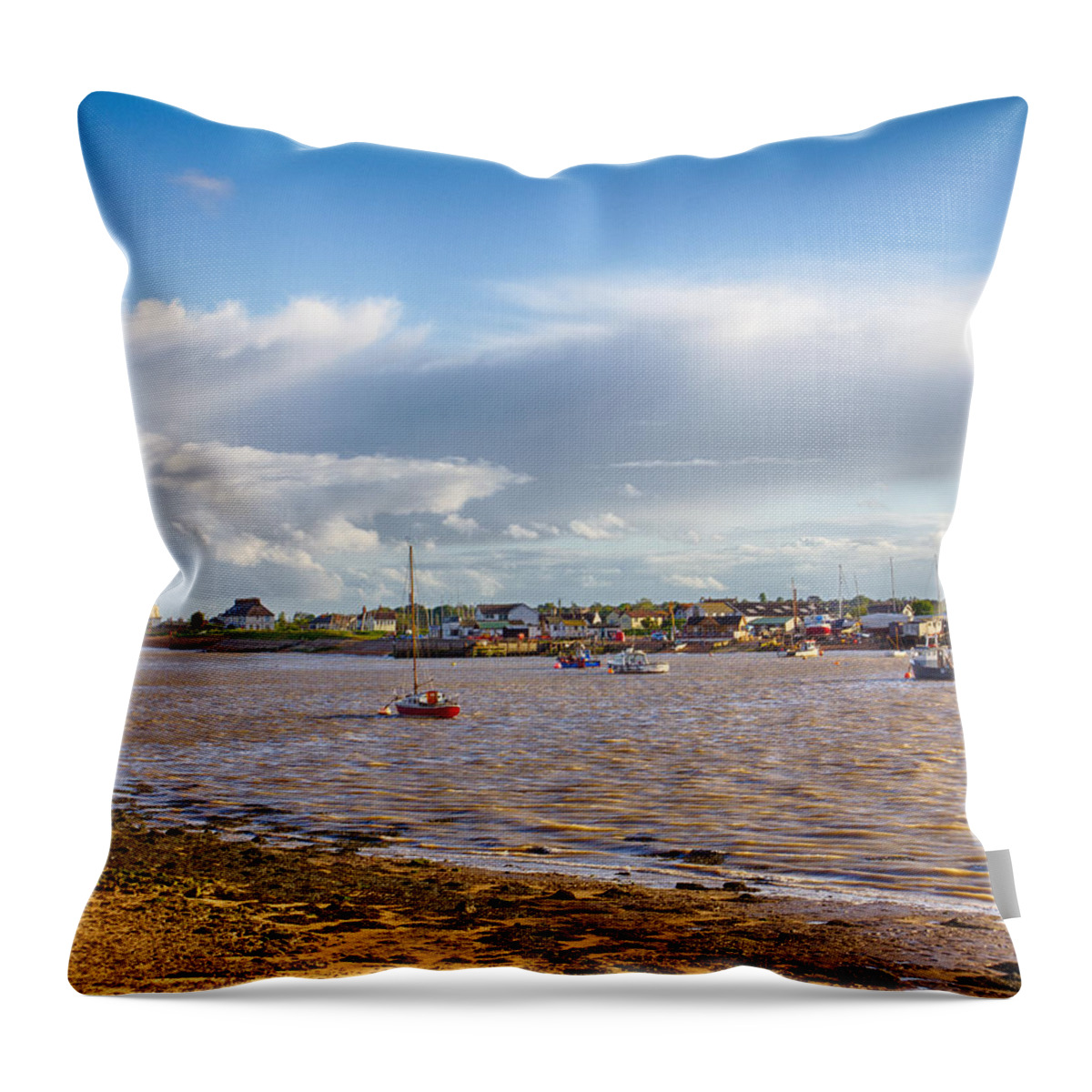 England Throw Pillow featuring the photograph Old Felixstowe 8x10 by Leah Palmer