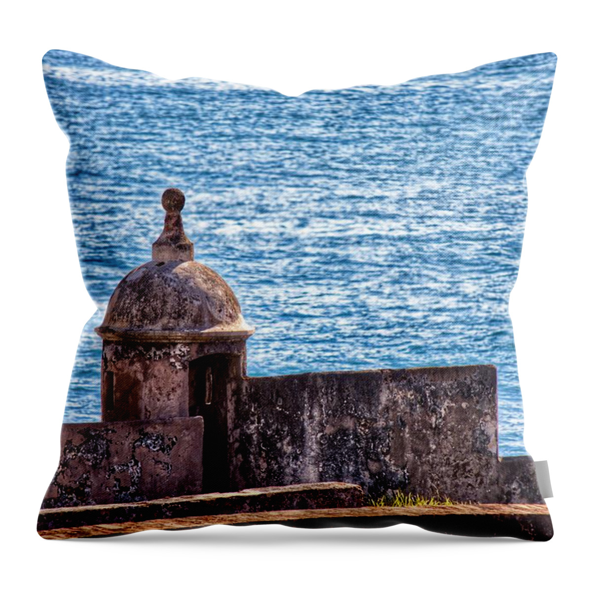 Fort Throw Pillow featuring the photograph Old Fort by Joseph Caban