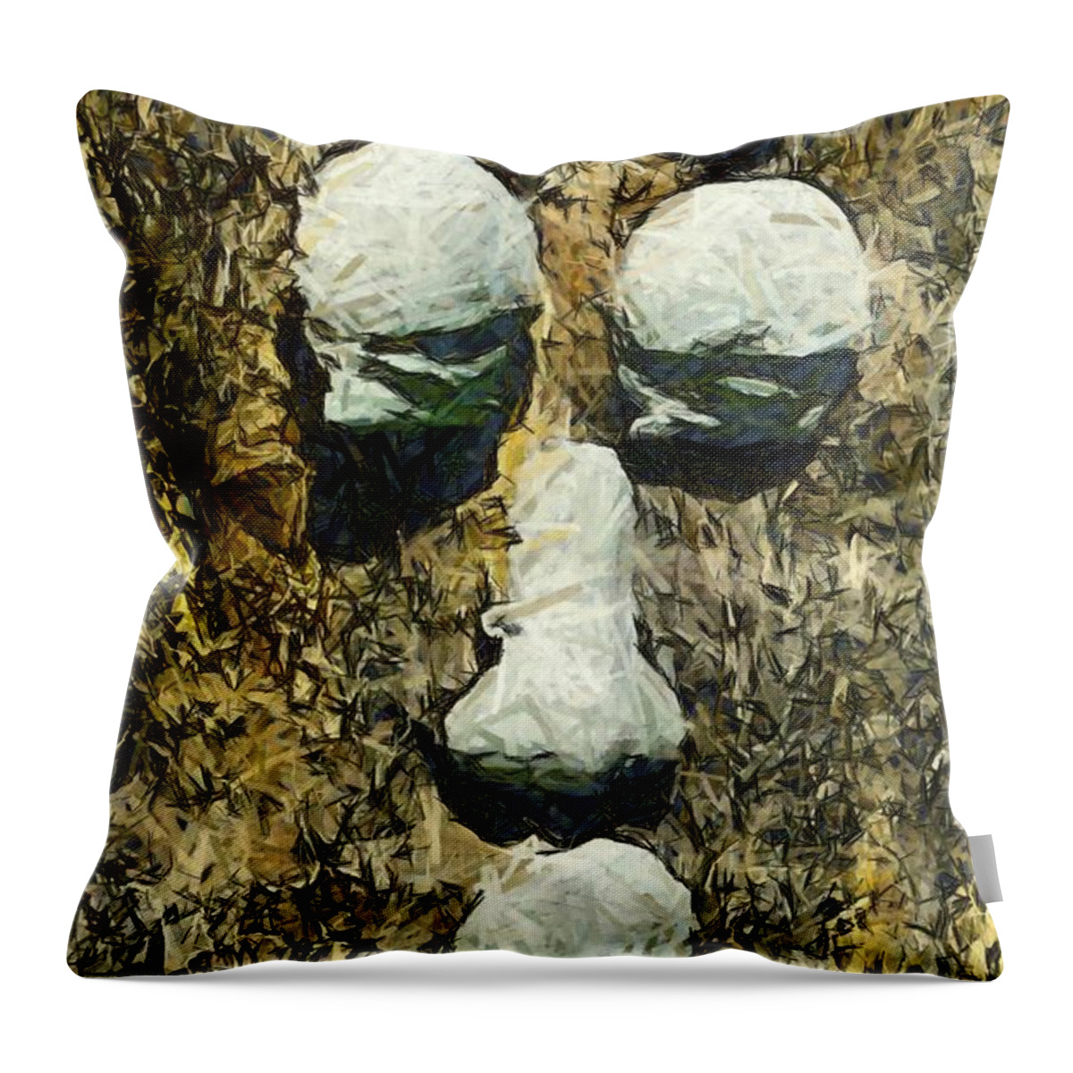 Tree Throw Pillow featuring the photograph Old Man In The Tree by Floyd Snyder