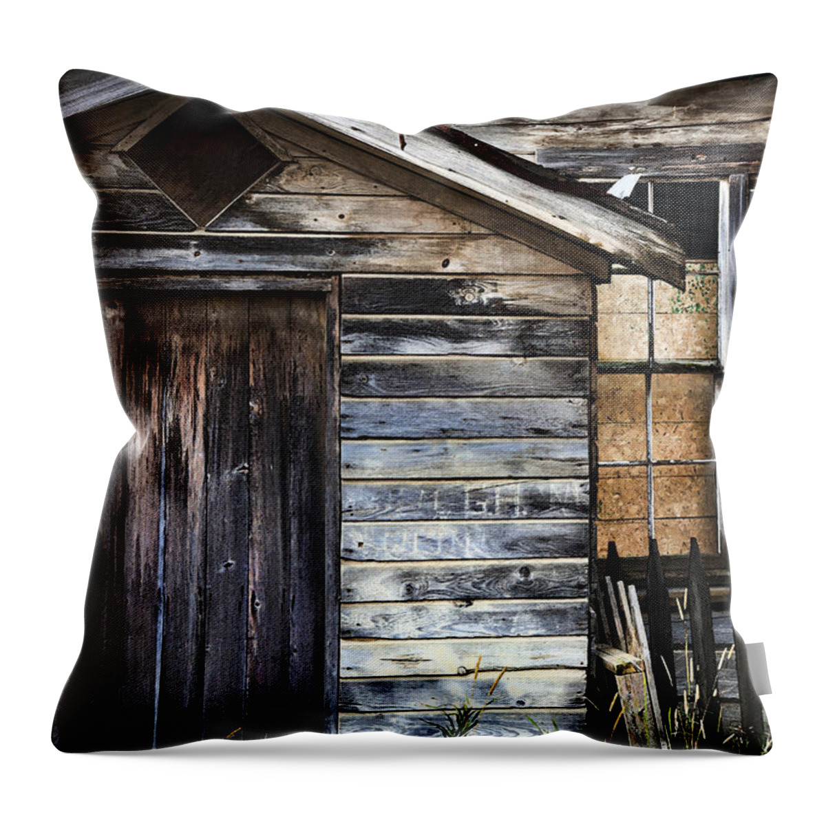 Schoolhouse Throw Pillow featuring the photograph Old Schoolhouse by Theresa Tahara