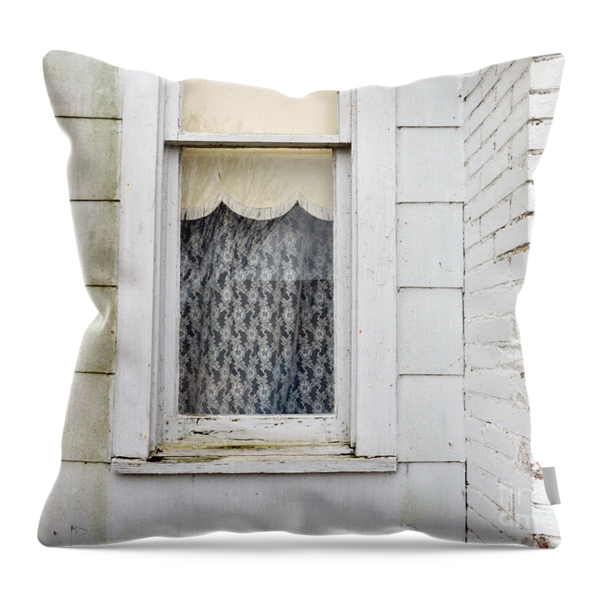 Texas Throw Pillow featuring the photograph Old Texas Farmhouse Window by Catherine Sherman