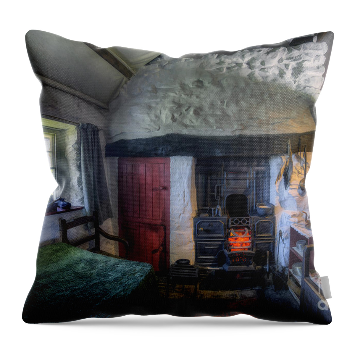 Grandmother Throw Pillow featuring the photograph Olde Country Home by Ian Mitchell