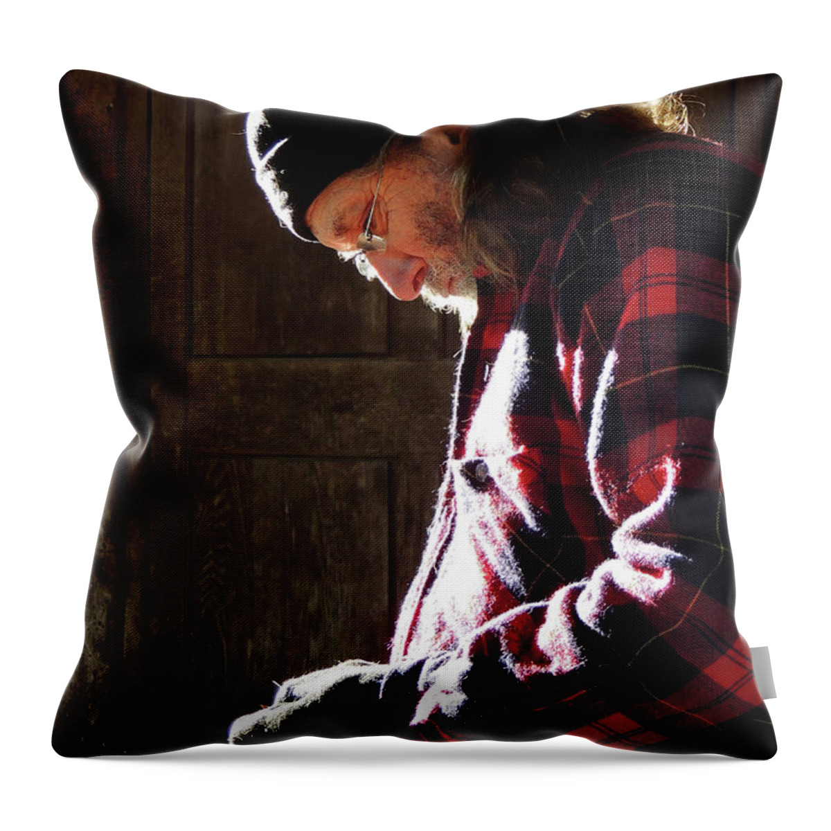 Yankee Throw Pillow featuring the photograph Ole Friend Of The North by Nancy Griswold