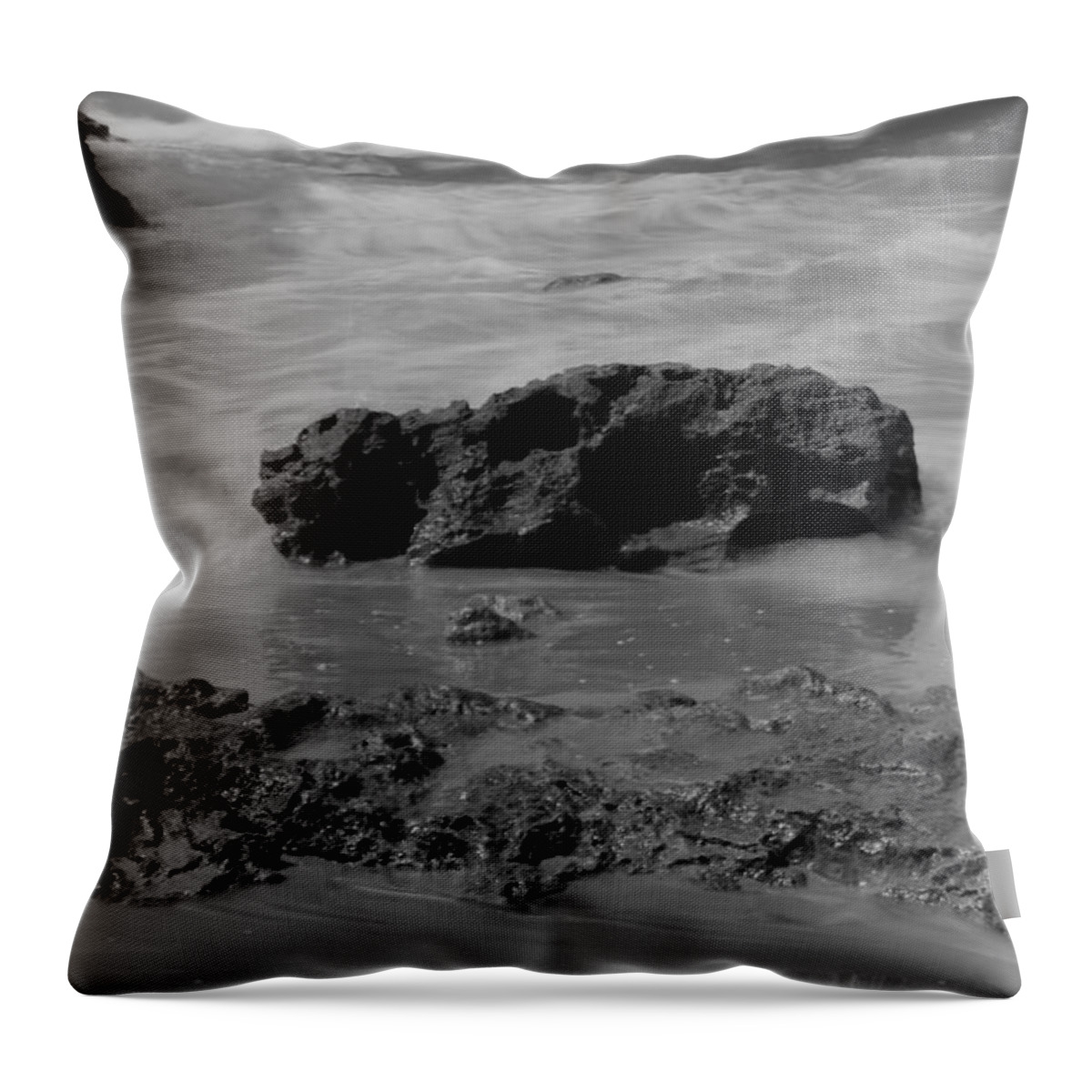 Sea Throw Pillow featuring the photograph On Coast. by Shlomo Zangilevitch